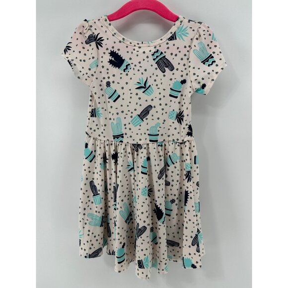 Dotdotsmile Girls Dress and Leggings Size 2T 2pc Set Blue Cactus Print NWT - Picture 3 of 6